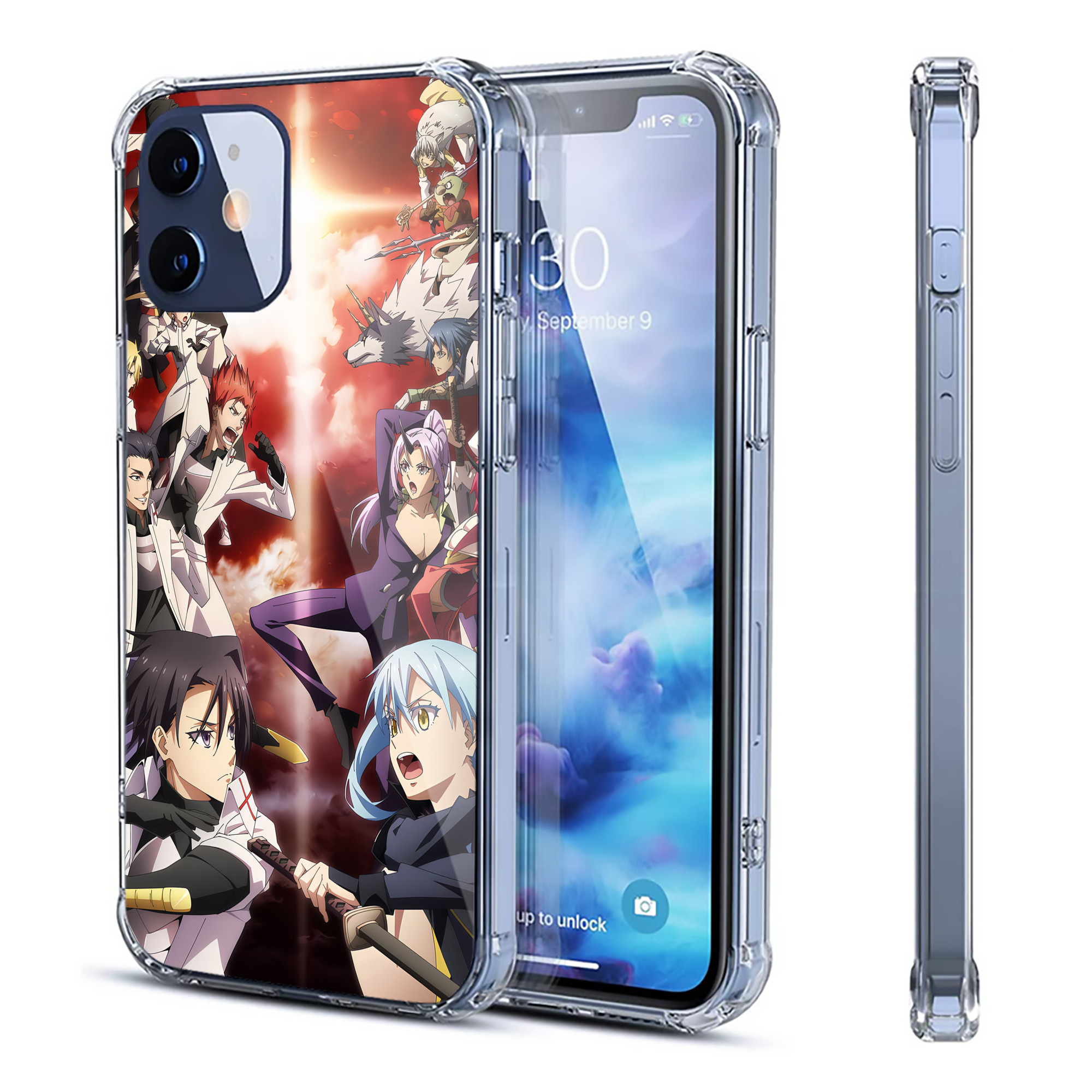 （画像用） 転スラ Regarding Reincarnated to Slime 【iPhone 12シリーズ対応】透明スマホケース（クリアソフトケース）